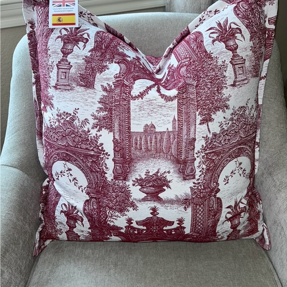 1-NWT SPANISH WOVEN GREEK GARDEN DESIGN PILLOW (Read description for details) - Picture 11 of 11